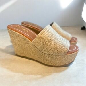 Espadrille  Platform Slide Sandal‎ Size 6